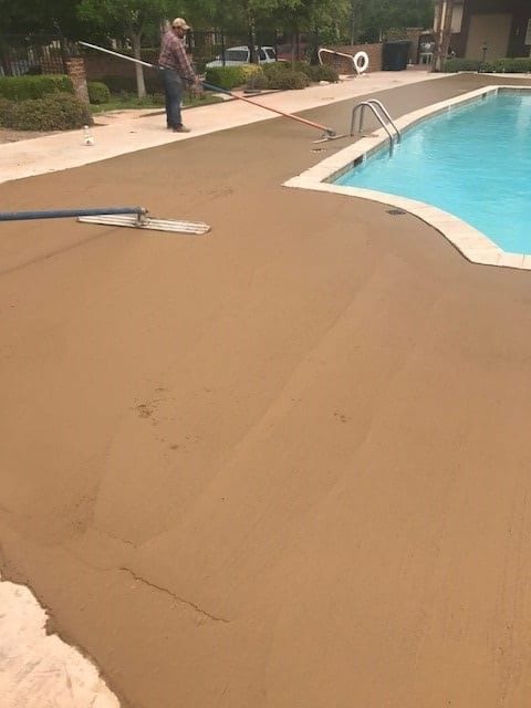 New Concrete Around Pool