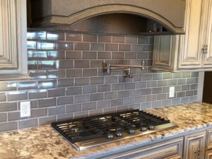 Photo of kitchen backsplash tile.