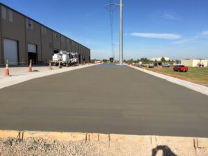 Commercial concrete for a large scale manufacturing company.