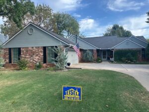 Beautiful new exterior paint with ten added soffit vents to cool down the attic in the hot summers.